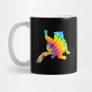 Tie Dye Cat Retro Pattern Mug